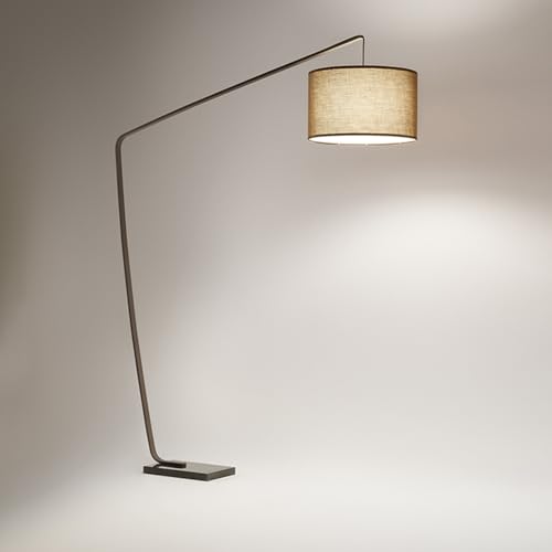 Lampadaire Zoe marron salon contemporain douille E27 métal