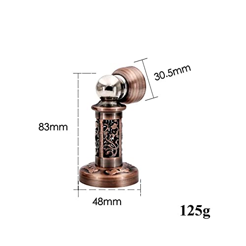 Tope de puerta magnético para suelo o pared con tornillos de montaje y base resistente 4