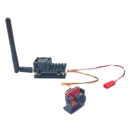 Lanko 5,8 GHz 2 W FPV freier Sender mit mehr als 20 km Reichweite, 2000 MW 48 K AV Audio Video Sender und 1200TVL CMOS-Kamera für RC Ersatzteile