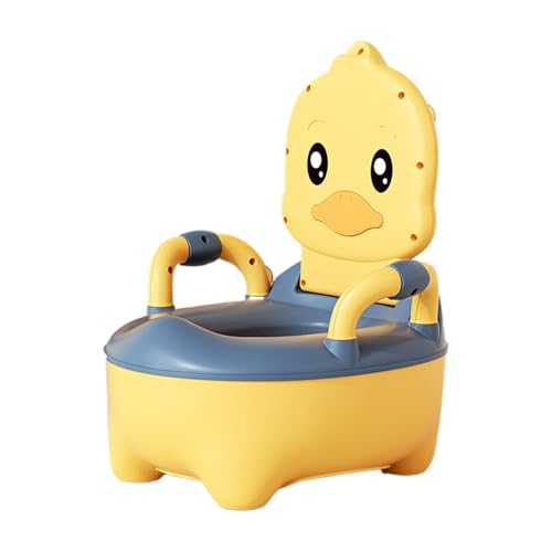 Silla de entrenamiento para orinal, con protección para y soporte de espalda, base antideslizante, entrenador de inodoro con asas para niñas de 6 a 60 meses