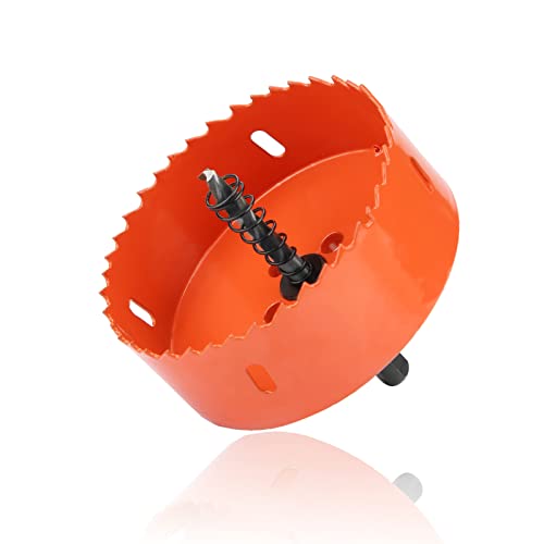 Hole Saw, 95mm/3.7inch M42 HSS Hole Saw Drill Bit, Hole Cutter with Drill Bit, for Opening Hole in Wood Thin Steel Sheet