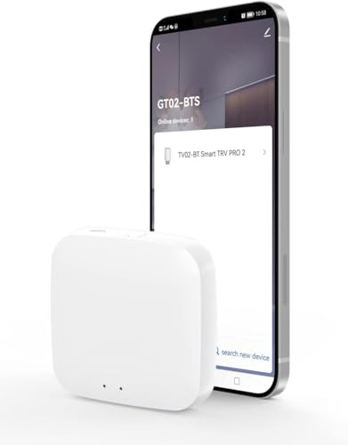 Maxcio Mesh Smart Gateway, Hub Smart Home Fonctionne avec Maxcio Vanne Thermostatique, Passerelle Intelligente Compatible avec Alexa/Google Home, Contrôle à Distance