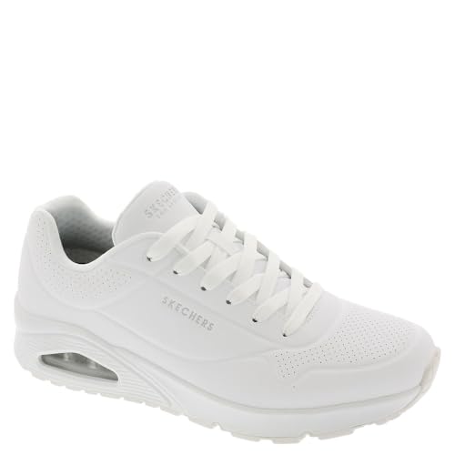 Skechers Baskets Microspec Advance pour garçon, Blanc/blanc, 6.5 Wide