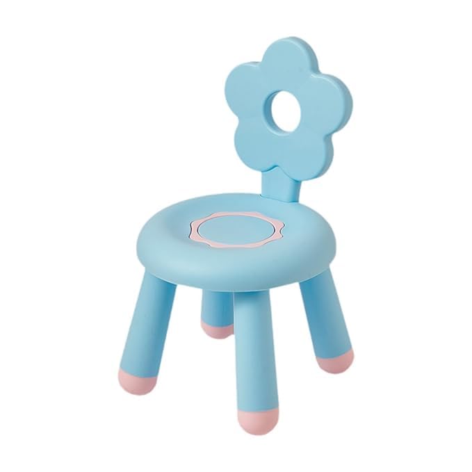 Plastic Foldable Chair for Kids, School Study Chair for Indoor or Outdoor Use for Toddler, Children Chair Solid Furniture Small Bench for Classroom Domestic Study (Blue)-image-21
