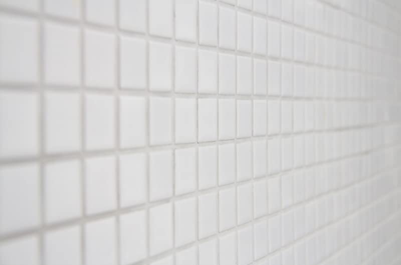 Mosaico de cerámica azulejos blanco brillante cocina pared ducha piscina MOS18-0102