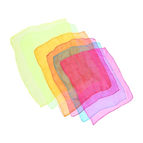 SUPVOX Boys and Girls Dance Scarves 12pcs Juggling Scarves for Boys and Girls Dance Performance Props
