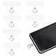 NQEUEPN 6stk Handy-Lanyard-Lasche, 6,1x4x0,4cm Handy-Lanyard-Patch Telefon-Halteetiketten Lanyard-Lasche für Sicherheits-Halteverbindung für die Meisten Smartphones(Transparent)