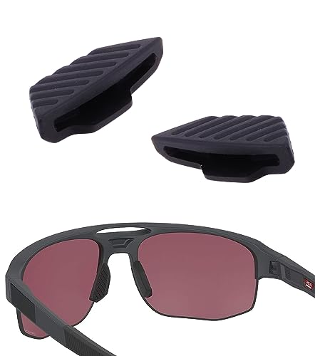 Image of Standard Size Replacement Nose Piece Nose Pads for Oakley Mercenary OO9424 Sunglasses Eyeglasses Frame, Black