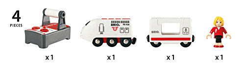 BRIO World 33510 IR Express Reisezug – Elektrische Lokomotive mit Fernsteuerung – Eisenbahnzubehör für die BRIO World… – Bild 5