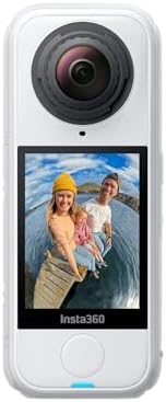 Insta360 X4 Air Polarweiß - 165 g leichte 8K 360 Actionkamera | Motorrad-Kamera, Unsichtbarer Selfie-Stick, austauschbare Linsen, KI-gestützte App für Motorrad, Sport und Vlogging