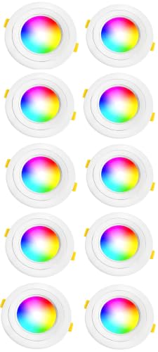 Image of 7 in 1 Colour LED Ceiling Downlight | Pack of 10