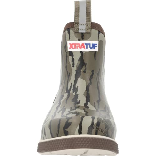 Image of XTRATUF 6 inch Men's Ankle Deck Boot Sport - 30% Lighter, 100% Waterproof Rubber Fishing Footwear - Non-Marking, Slip-Resistant Outsole - Moisture-Wicking Liner