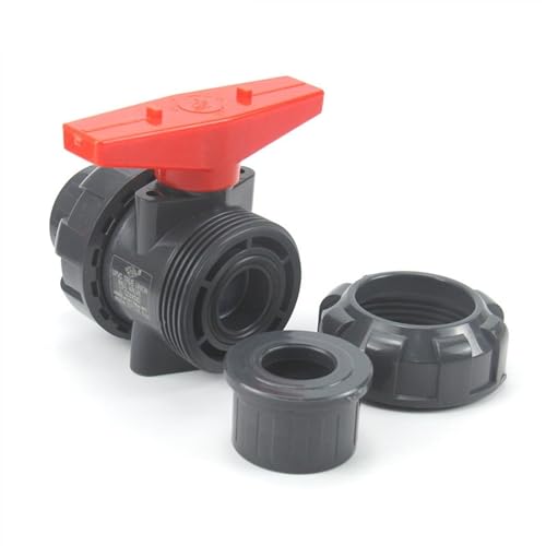 Válvula de bola de PVC de 2 vías: conector de 20 mm para riego de jardín 4