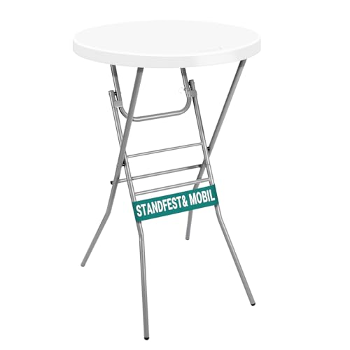 Byliable rund Ø 70 cm Cocktailtisch, hohe Platte, zusammenklappbar, tragbar, in Barhöhe,...