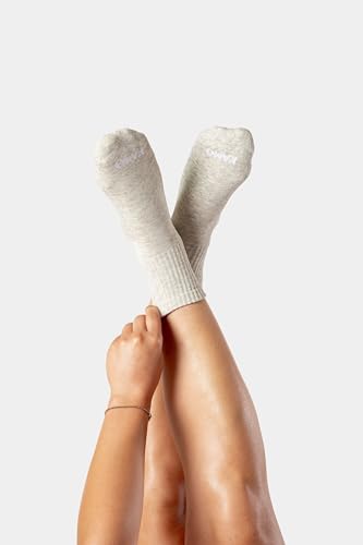 Image of Kamo Fitness Daily 4-Pack - Women's Ankle Socks, Athletic Half Crew, Cotton Mid-Calf, Cushioned Sole, Seamless Toe, Size 5-9