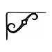 National Mfg. N229393 Ornamental Shelf Bracket 5-Inch x 3-1/2 Inch, Antique Black