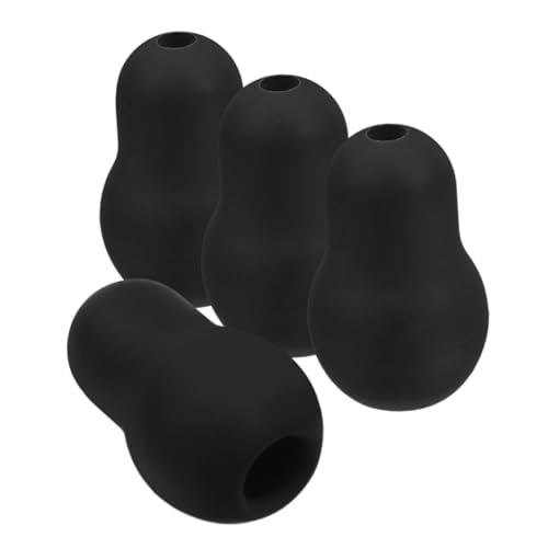VALICLUD 4 Piezas accesorios para estetoscopio para los reemplazos de orejas de estetoscopio de silicona para los partes del estetoscopio gel de sílice Negro