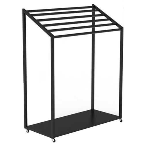 Soporte para esterillas de yoga con ruedas ideal para crear un ambiente ordenado en tu estudio