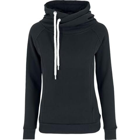 Urban Classics Women's High Neck Hoodie Sweater Cover