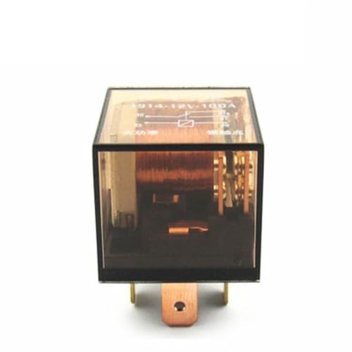 Relé de coche 12V 100A JD1914 de 5 enchufes transparente para repuestos de circuitos eléctricos 1