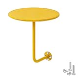 Table De Bar Ronde avec Support Mural, Bureau Flottant Petite Table D'appoint en Forme De ...