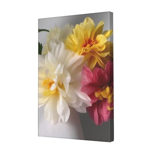 Toile fleurs artificielles pour bureau et chambre adulte