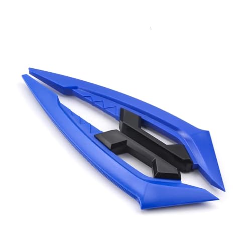 Spoilers ailerons moto universels bleus : paire d'ailes de carénage aérodynamiques