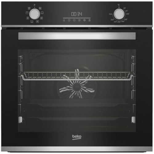 BEKO S0429117 Four multifonction Bbim13300Xd, 72 L, 2500 W, A, noir, 100 W, 80 litres, acier...