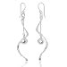 NOVICA .925 Sterling Silver Long Dangle Earrings, Movement'