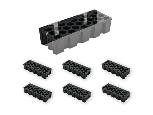 StealthMounts Wall Hive System Open Holder | 6 Pack | Mounts for Tools Storage | Made in The UK…, WH-BLK-SD-S-6