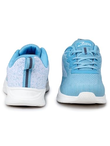 Image of ATHCO Womens Nyla Running Shoes for Woman with Soft Flexible Memory Foam Women's Shoes for Walking Gym Training,Casual, Sports, Lightweight Lace up Athletics Slipon Running Shoes for Ladies & Girls