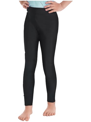 Raenseen Pantalones De Gimnasia Yoga para Niñas Skate Pantalones Tight Delgados Leggins De Baile De Ballet De Running Entrenamiento Deportivo Negro 9-10 años