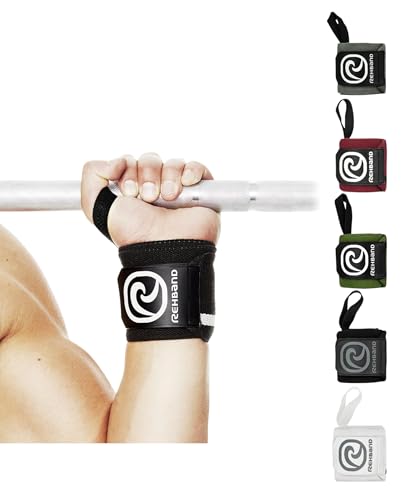 Rehband Wrist Wrap 1 Pair, Wrist Wraps Weightlifting, Training 18 inch, Wrist Wrap, Comfortable & Stabilizing Wrist Supports For Gym