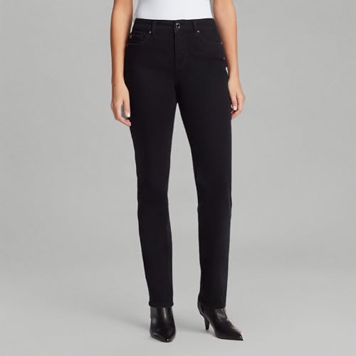 Bandolino Women's Mandie Signature Fit 5 High Rise Jean, Saturated Black, 184