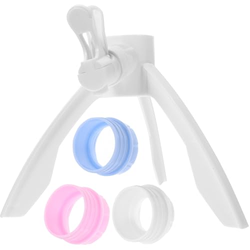 DRAFIDEEP Surtidor de Agua Dispensador Compacto y Simple para Garrafa Soporte Triangular de Plástico y Tres Adaptadores Varios Estilos Mayoría de Botellas de Agua Varios Estilos