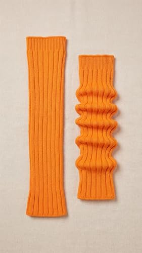 Image of Women's Cable Knit Leg Warmers - Ribbed Knee High Boot Socks for Winter, Layering & Dance Warmups