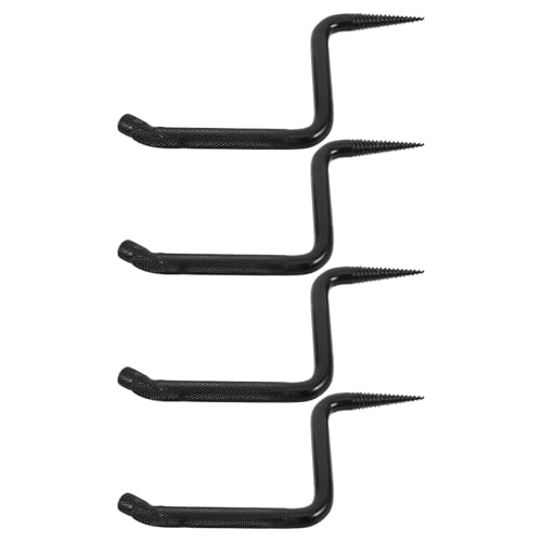 Sosoport 4pcs Heavy Duty Screw-in Tree Steps for Hunting with Sharp Screw Tip Gaffs, Steel Climbing Pegs for Outdoor Tree Climbing and Pruning, Anti-Slip Knurling Pattern for Secure Hold