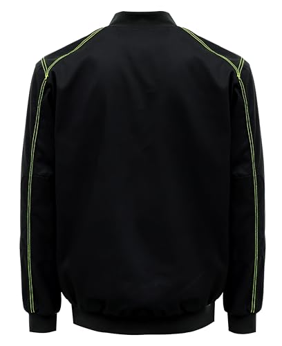 BOCOMAL FR Jackets 11oz Fleece Lined CAT3 Fire Resistant Winter Outwear FRC Coat Light Water Repellent and Oil Resistant3