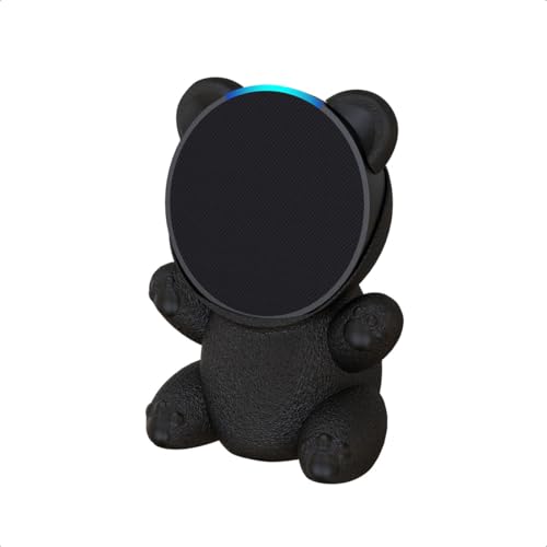 Suporte Gato Gatinho Compatível com Echo Pop (Preto)