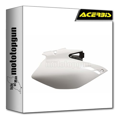 Side panels blanc Acerbis Yamaha WRF 250 2007 2008 2009 2010 plaques