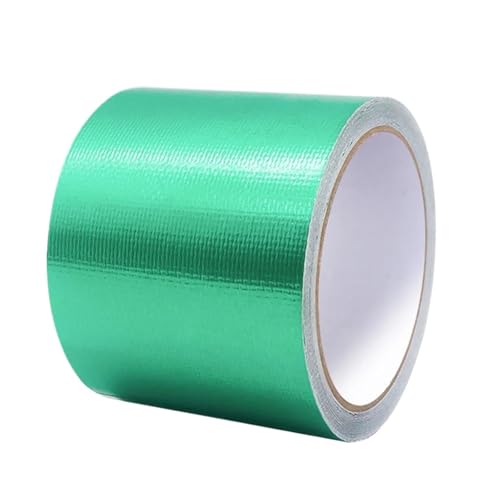 Ruban adhésif de réparation pour bâche trouée : lot de 5 rouleaux en tissu vert