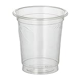 VEPATIM 80 Schnapsbecher Stamperl aus kompostierbarem Kunststoff PLA 2 cl glasklar