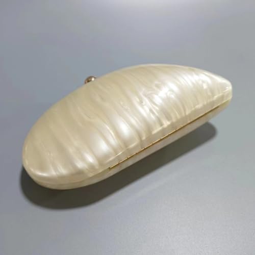 Acrylic Shell Shaped Bag Luxury Marble Clutch Evening Purses for Women Glitter Handbag for Wedding Cocktail Party Prom3