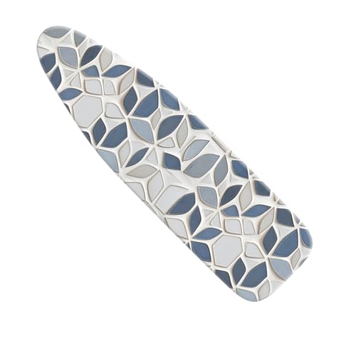 Image of Ironing Board Cover 15x54 Inch- Standard Cotton Cover with Strong Elastic Edge & Stain Resistant Surface (Geometry-1, 15 inch x 54 inch)