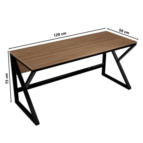Image of Riyan Luxiwood Alden Computer Table in Engineering Wood for Home & Office, Simple Style Desk, Scratch Resistance Surface, Easy to Assemble, Study Table for Kids (Size-12 X 5 X 75 Cm) - Beige