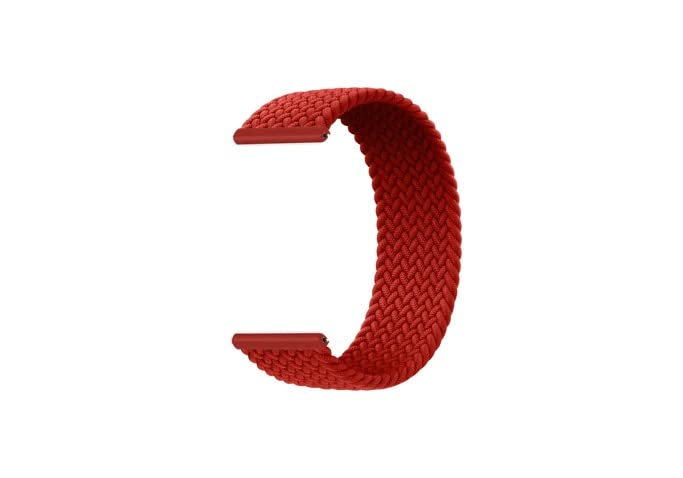 BANDLET Red Braided solo loop Universal WatchBand compatible with Samsung/OnePlus/Fitbit/Noise for 22mm Lugs (B0BYNZP44Z) Amazon Price History, Amazon Price Tracker
