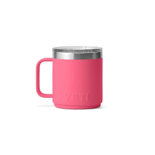 YETI Rambler 10 oz Ceramic Lined Stackable Mug, Vacuum Insulated, Stainless Steel with MagSlider Lid, Tropical Pink - image 8