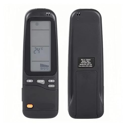 Télécommande de remplacement pour climatiseur perdu ou en panne compatible RC-3 4 7