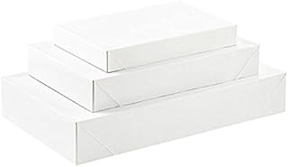 White Gift Box - 10 Pack Assortment - Great For All Occasions: Birthdays, Holidays, Graduations and Special Occasions, Assorted 2 Robe Gift Boxes, 3 Shirt Gift Boxes and 5 Lingerie Gift Boxes by ALEF