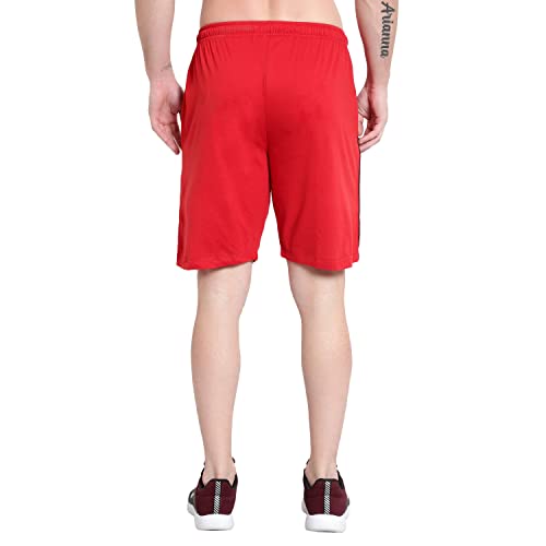 Image of DIA A DIA Men's Cotton Shorts with Zipper Pockets - Elastic Waist with Drawstring, Comfortable Casual & Gym Shorts for Men, Sizes M to 5XL (28-46 Inch Waist), Plus Sizes